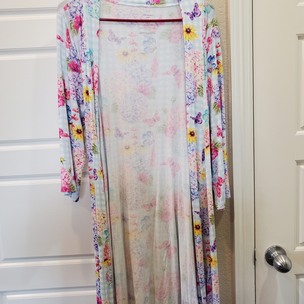 Posh Peanut Multicolor Floral Women's Robe‎